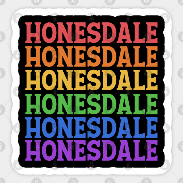 HONESDALE COLORFUL CITY Sticker by OlkiaArt